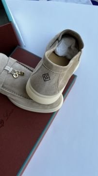 Loro Piana Summer Charms Loafers Sand Stone