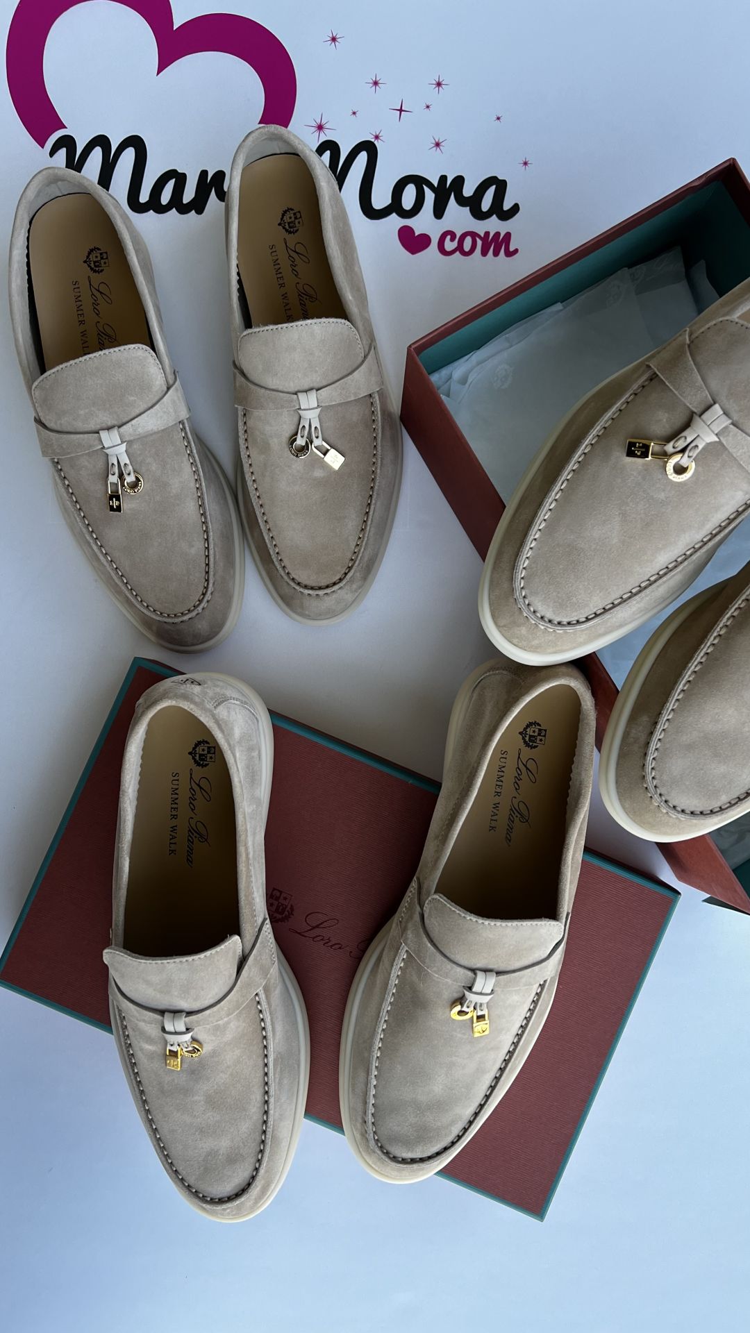 Loro Piana Summer Charms Loafers Sand Stone