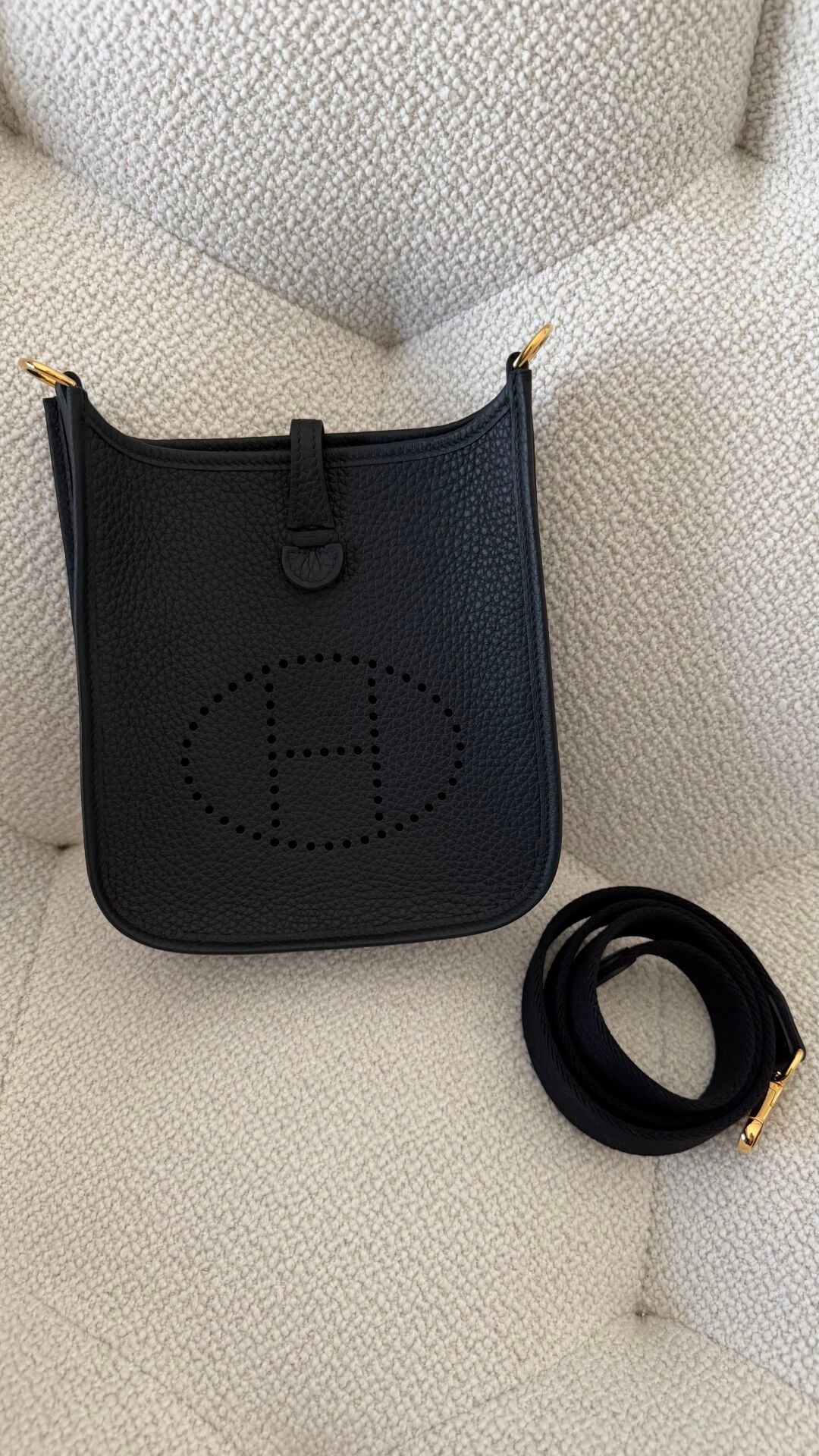 Hermes mini evelyn siyah ghw